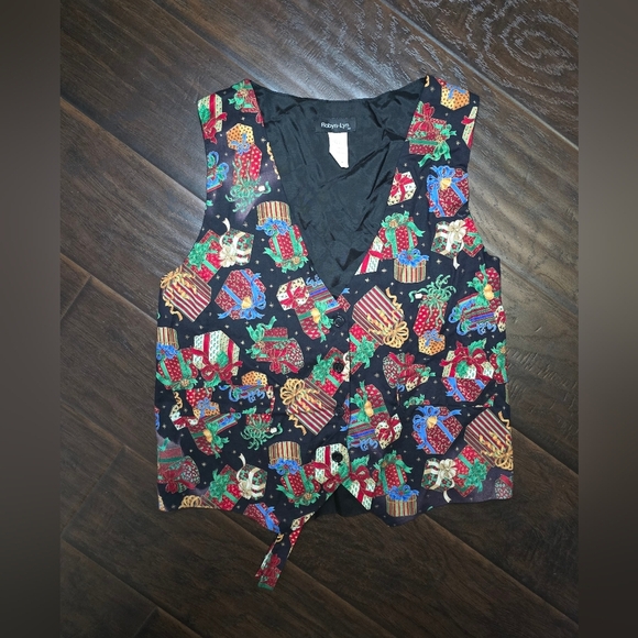 Vintage Womens Christmas Vest Medium - Picture 9 of 9